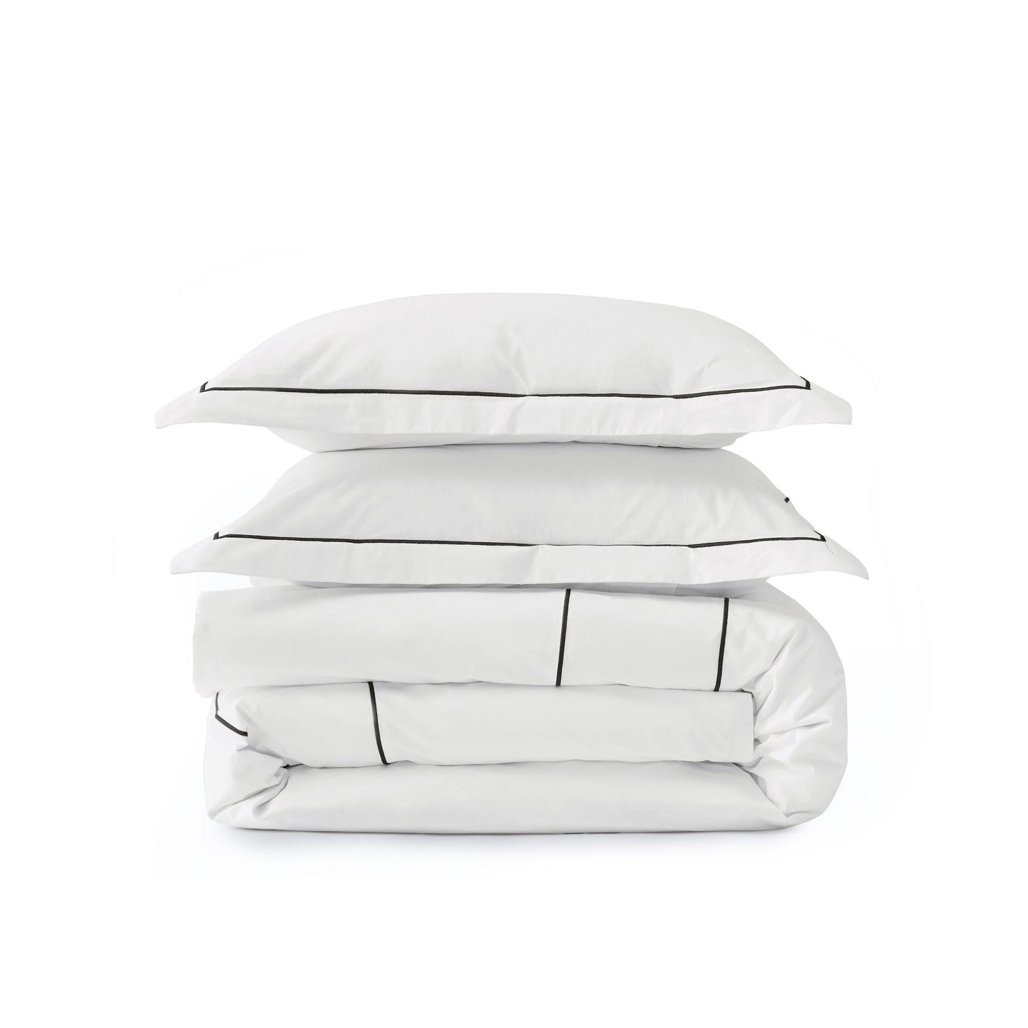PureWovenTM Cotton Embroidered Hotel Duvet Cover Set