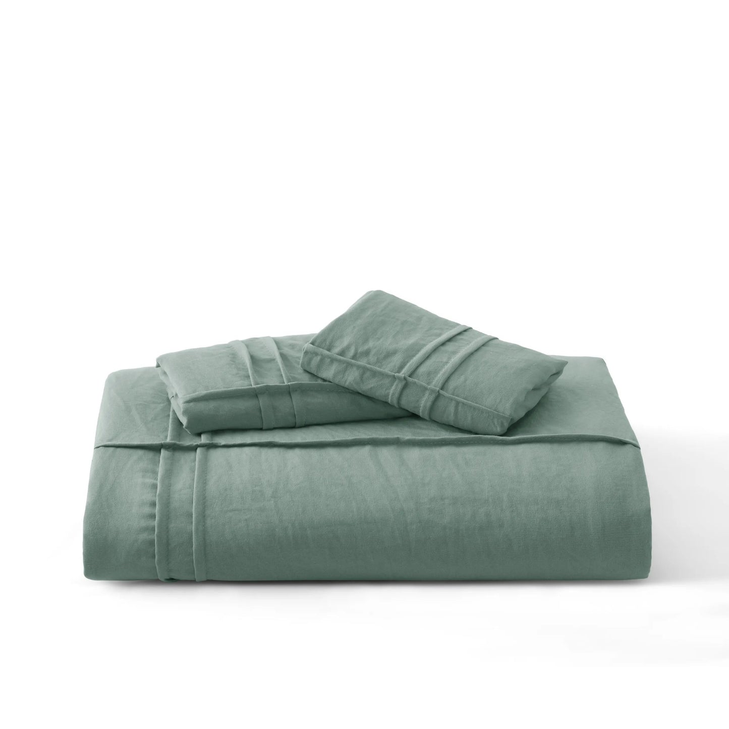 Striped Tufted Embroidery Duvet Cover Set
