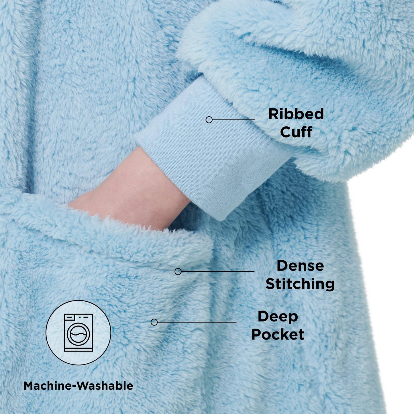Shaggy Sherpa Blanket Hoodie