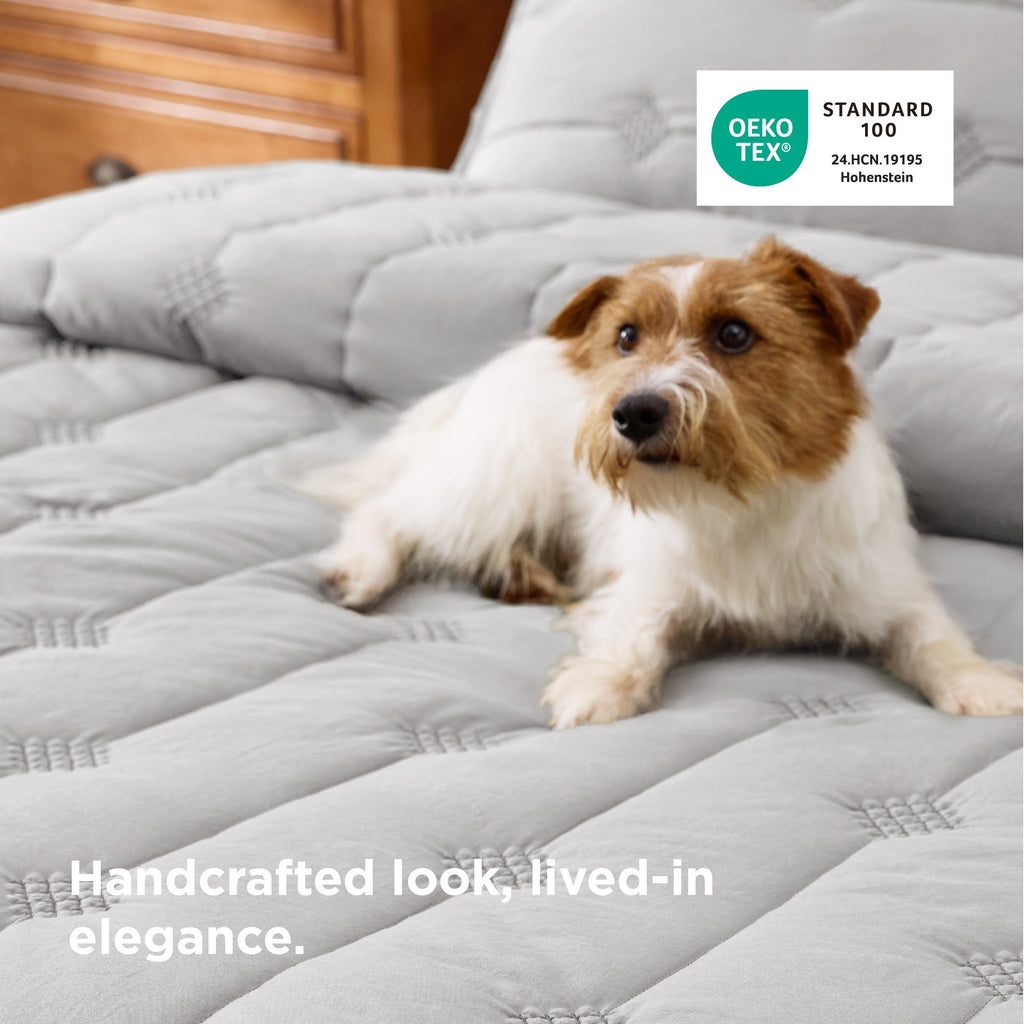 Prewashed Diamond Quilt Set