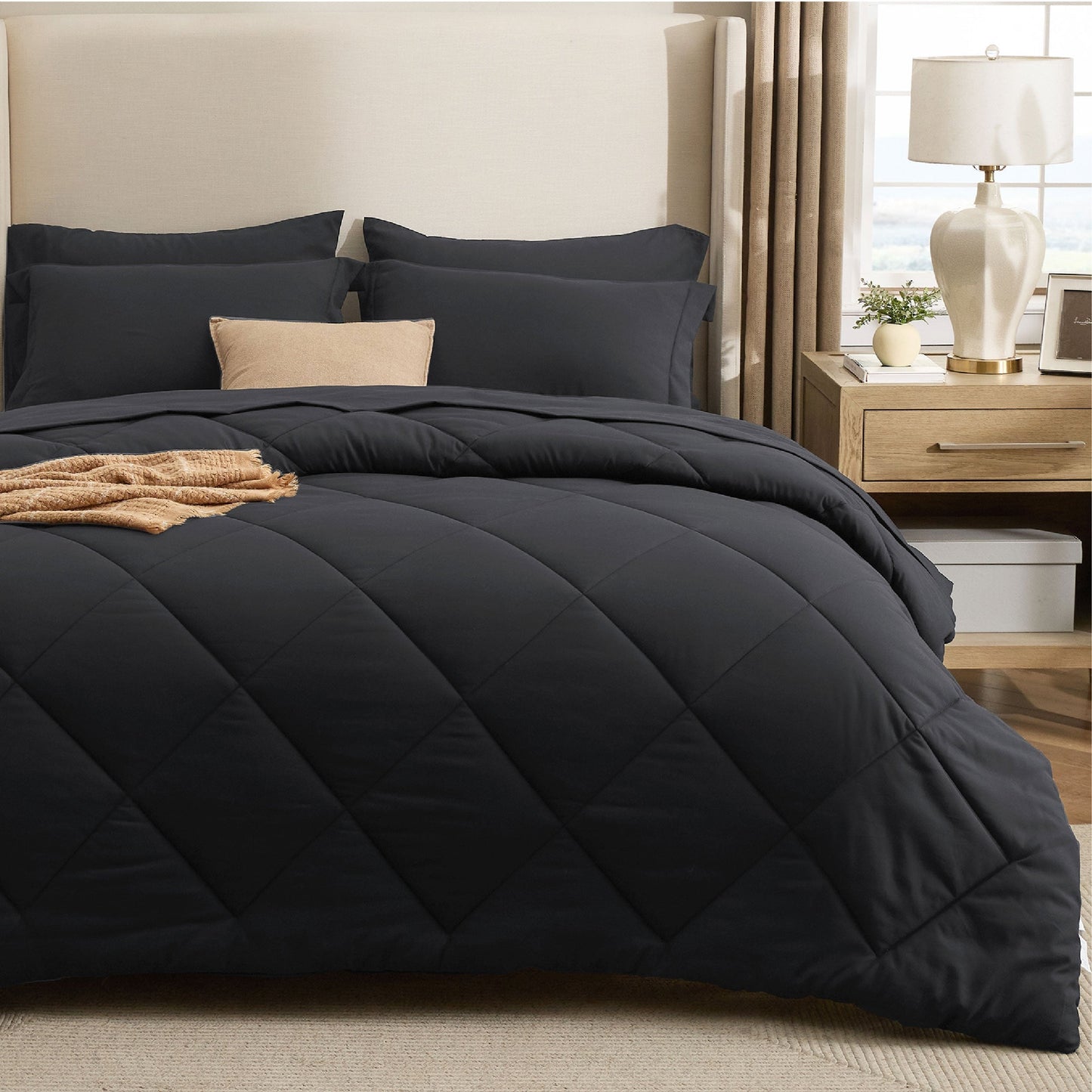 Diamond Quilted Bed-in-a-bag