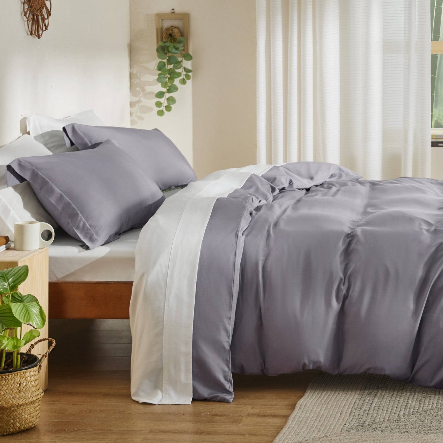 PureWovenTM Rayon Derived from Bamboo Duvet Cover Set