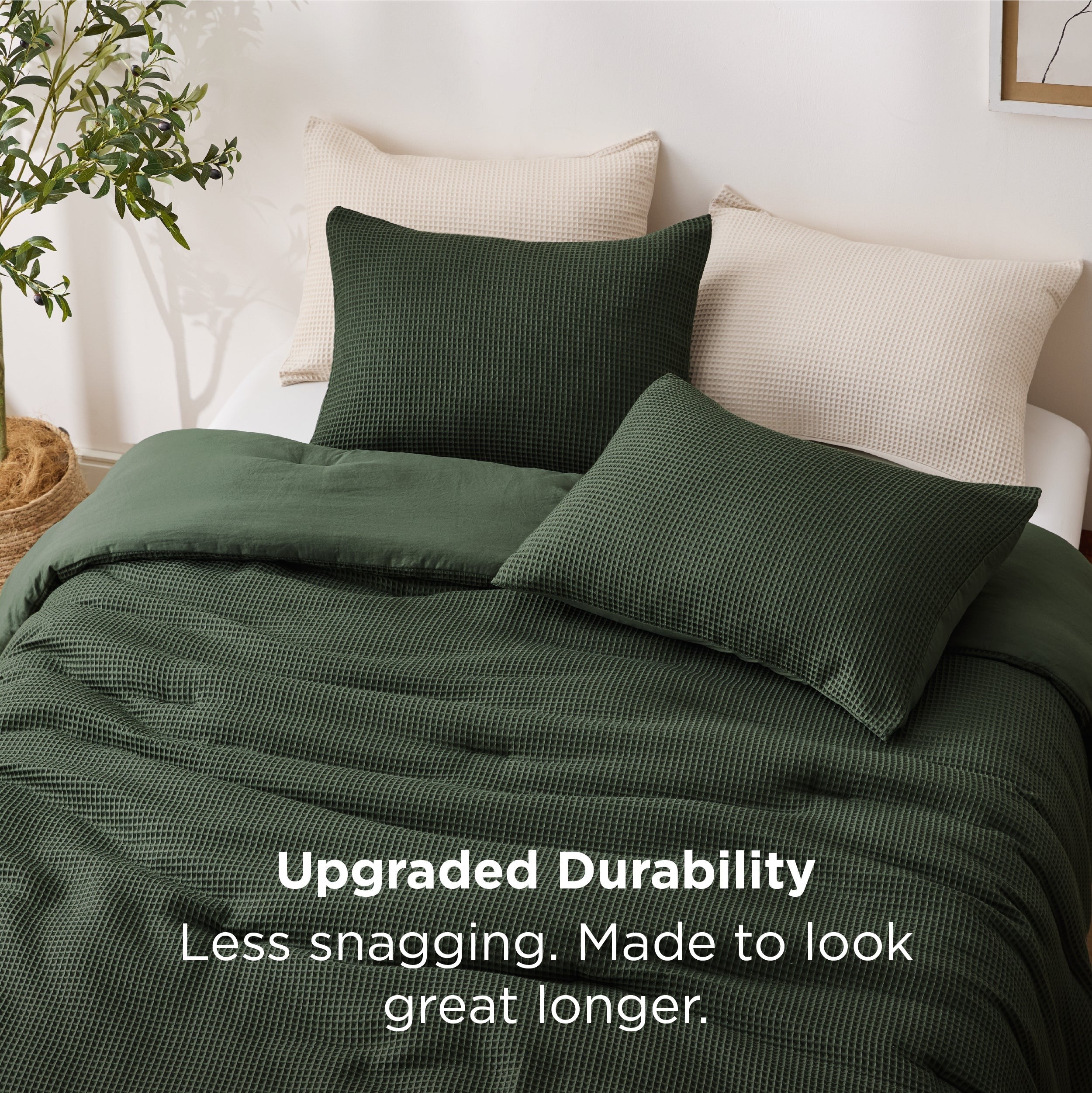Classic Waffle Comforter Set