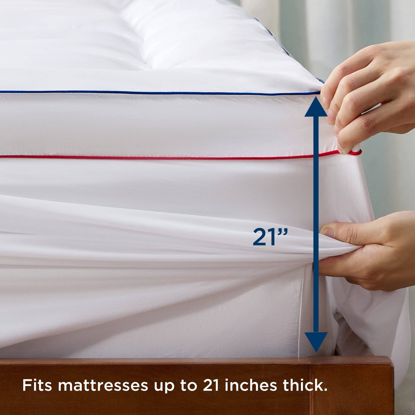 Thick Mattress Topper Pad Cover