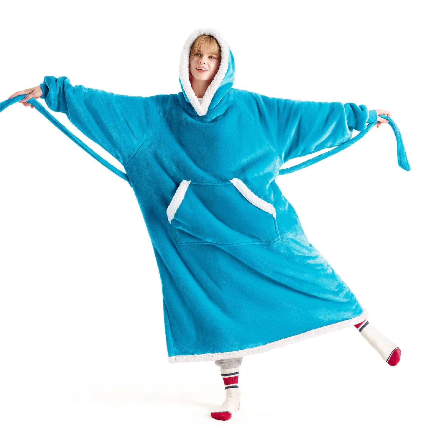 Sherpa Fleece Blanket Hoodie