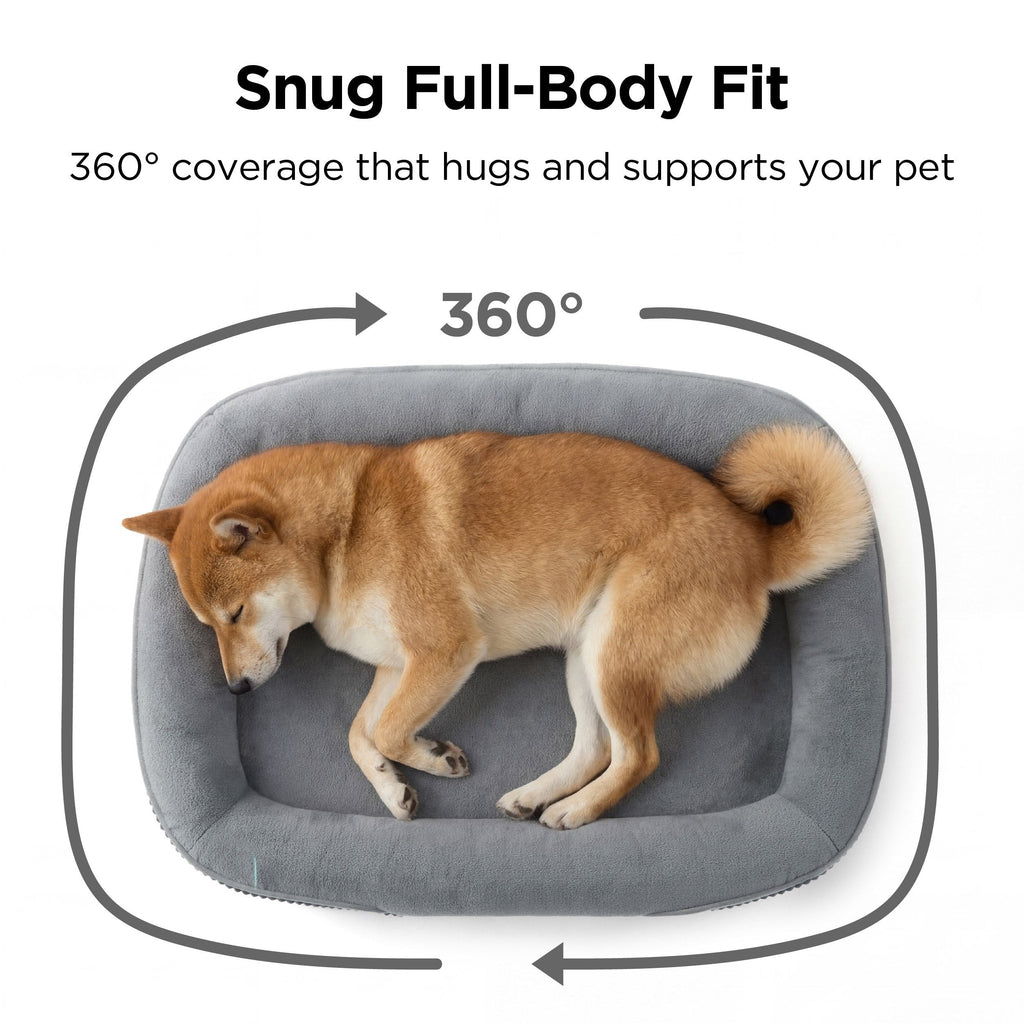 Oval Bolster Dog Bed