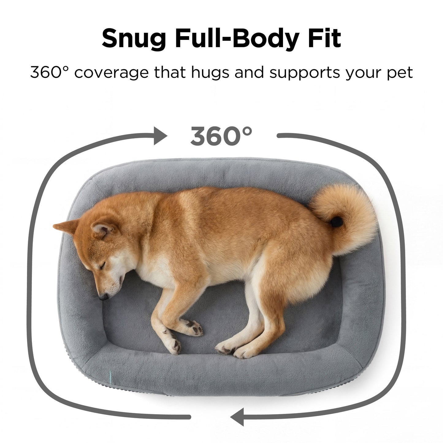 Oval Bolster Dog Bed