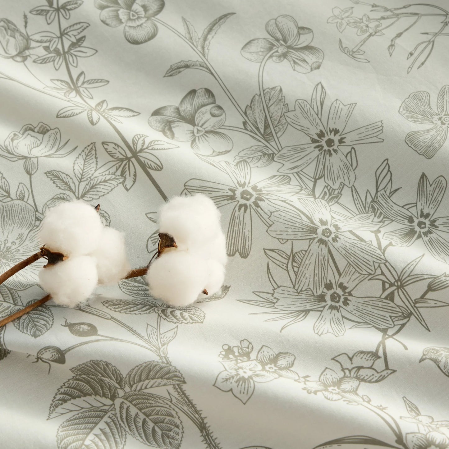 PureWovenTM 100% Cotton Patterned Duvet Cover Set