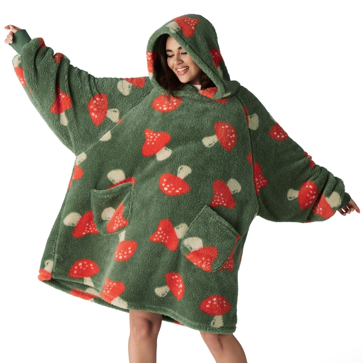 Shaggy Sherpa Blanket Hoodie