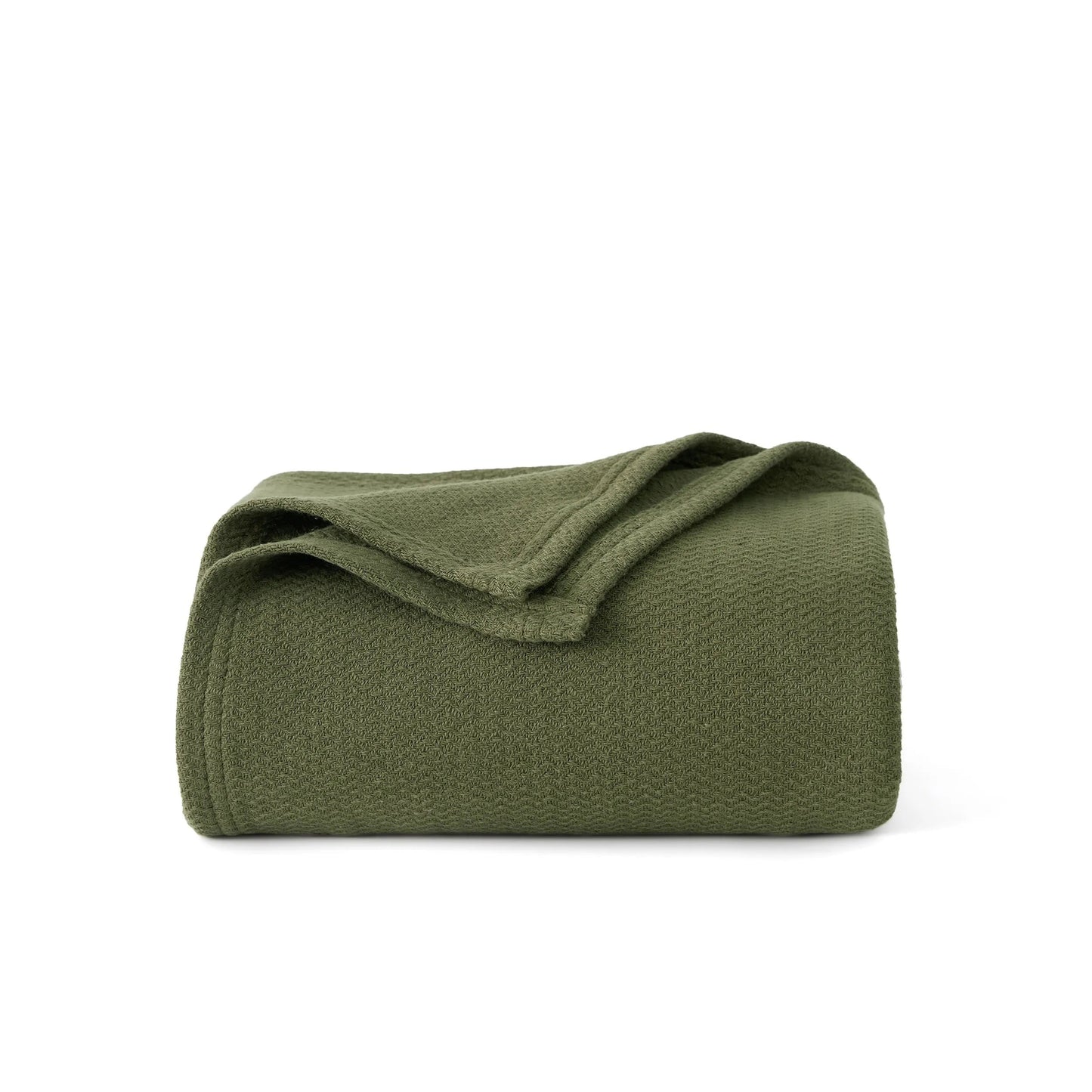 100% Cotton Herringbone Woven Blanket