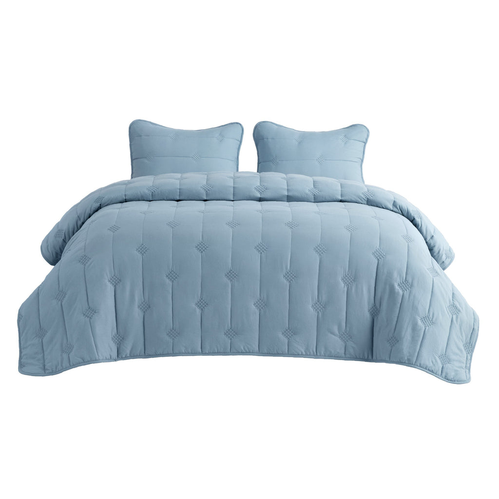 Prewashed Diamond Quilt Set