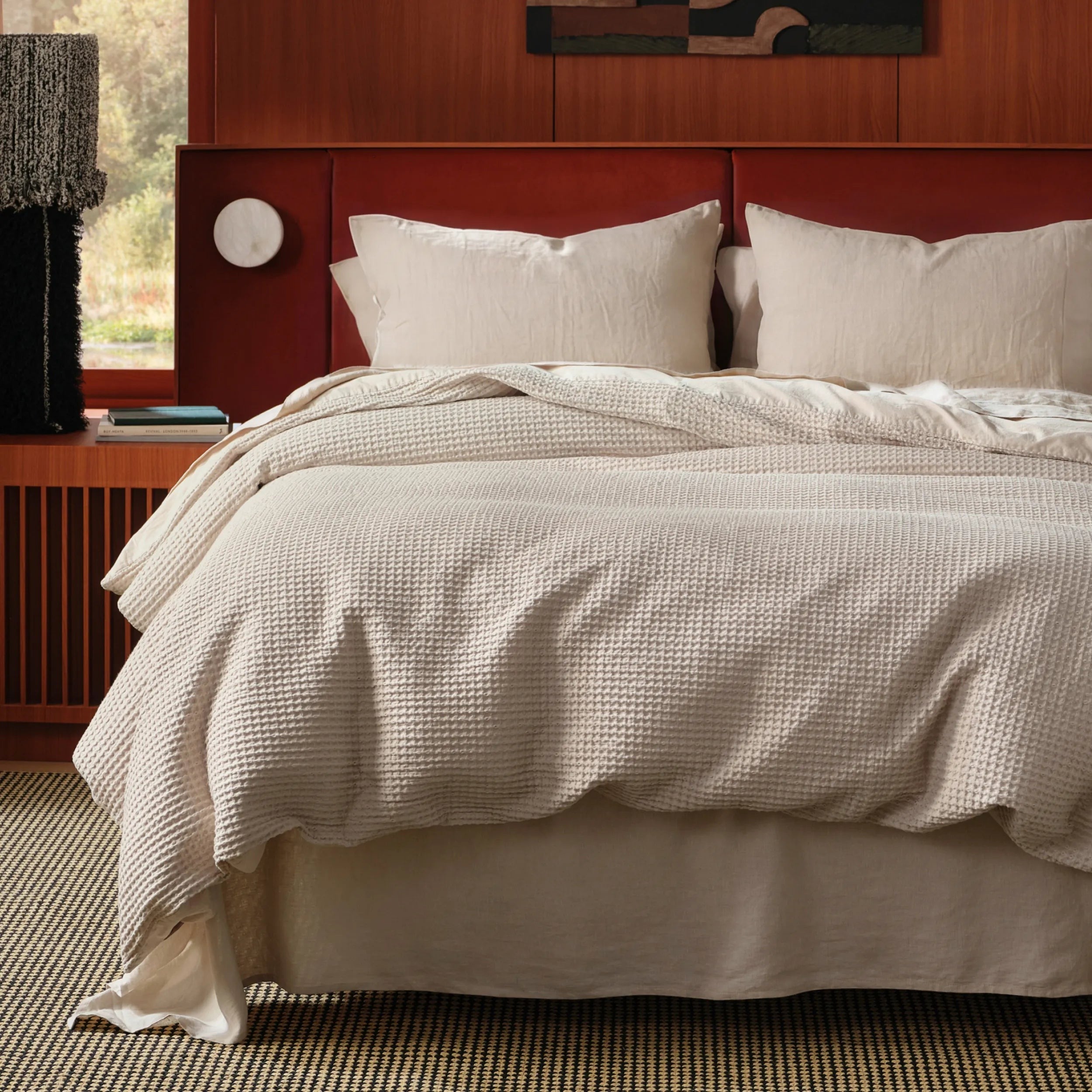 PureWovenTM Cotton Waffle Weave Duvet Cover