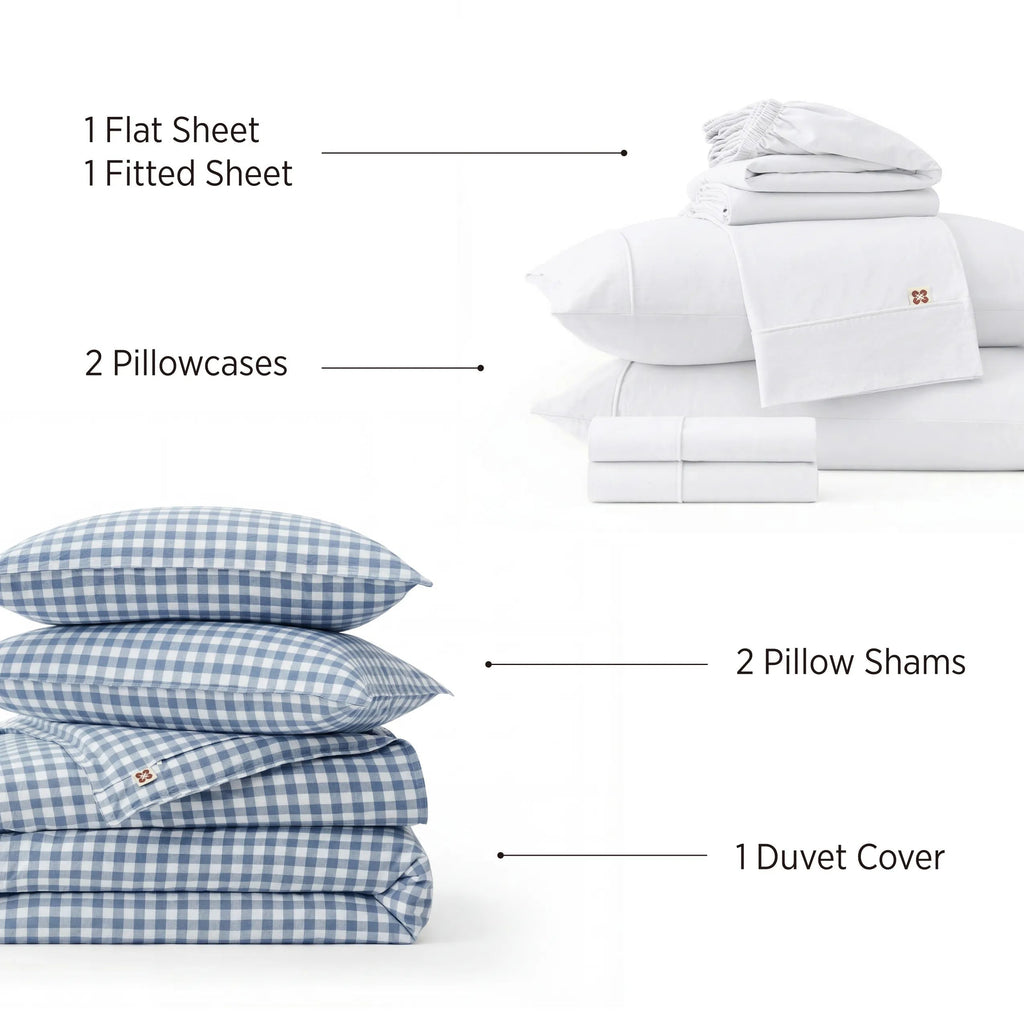 Natural Weekend Washed Cotton Gingham Bundle