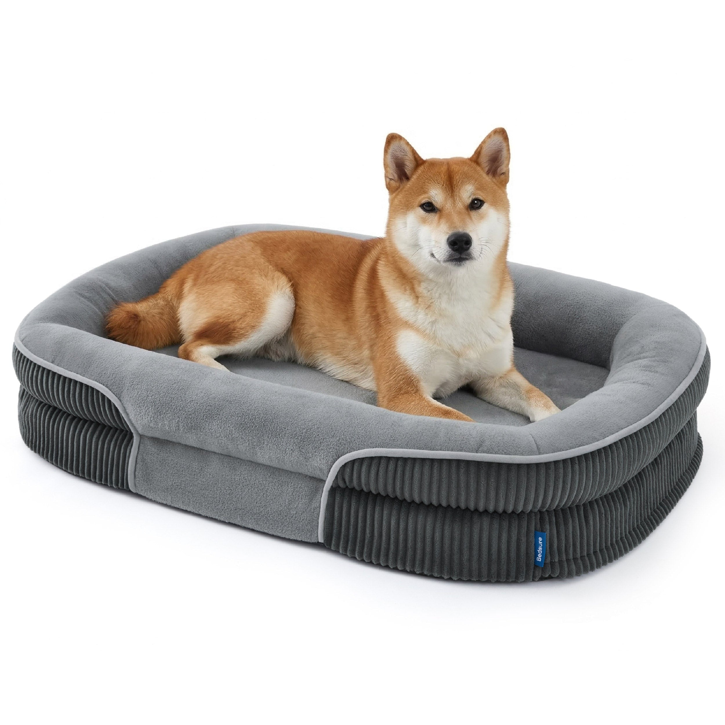 Oval Bolster Dog Bed