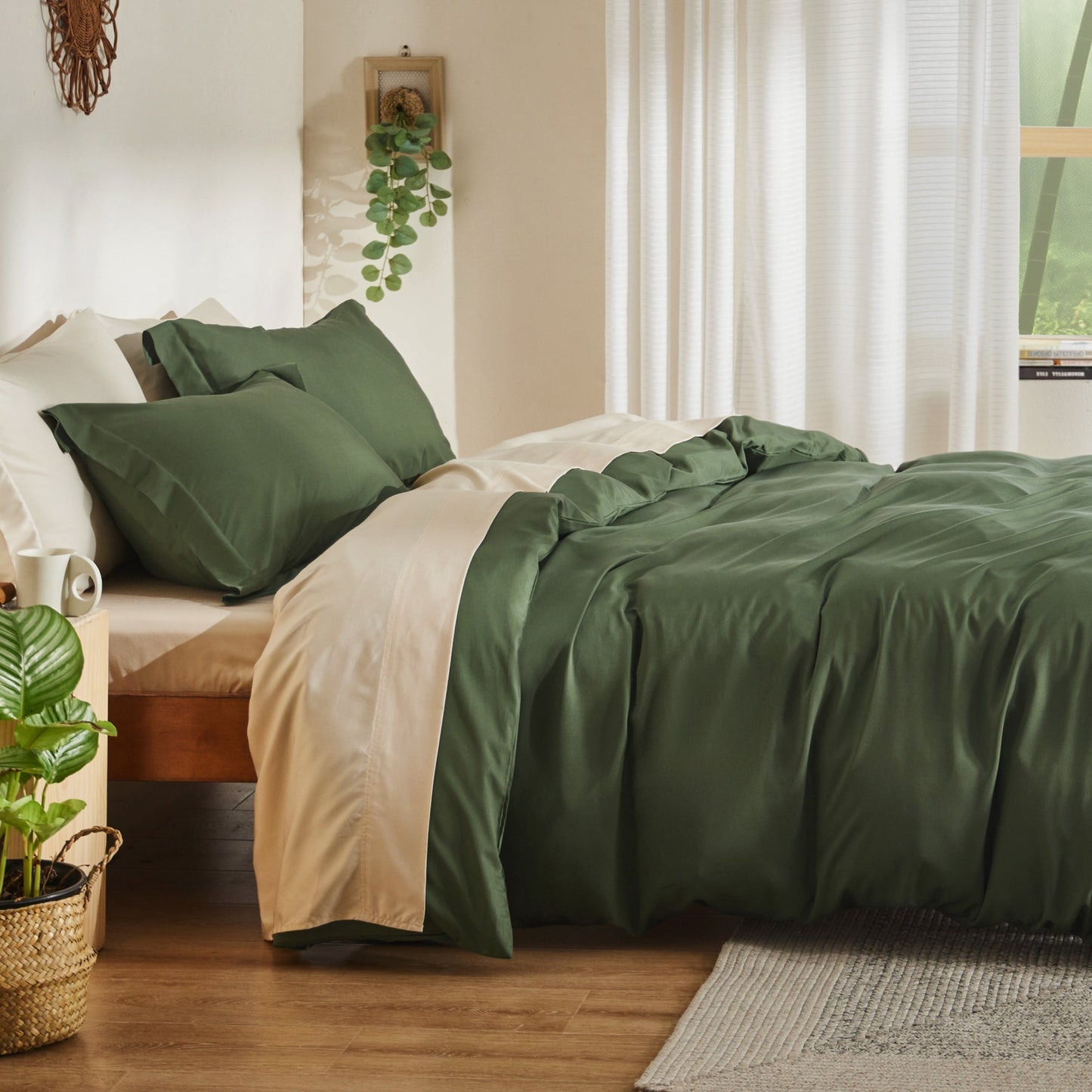 PureWovenTM Rayon Derived from Bamboo Duvet Cover Set