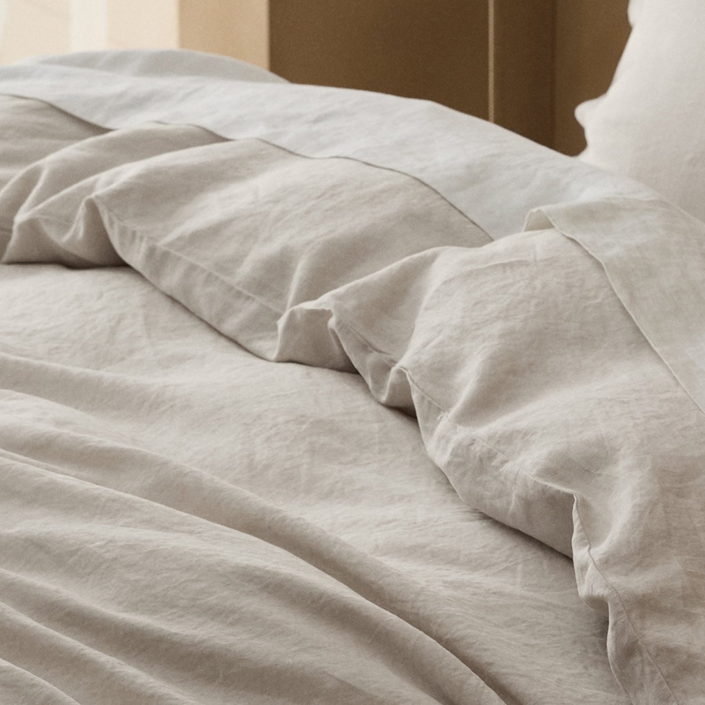 PureWovenTM Washed Linen Duvet Cover Set