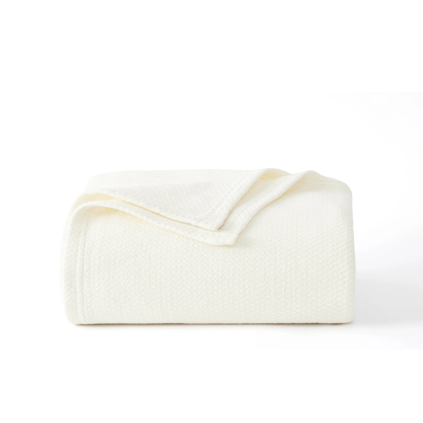 100% Cotton Herringbone Woven Blanket