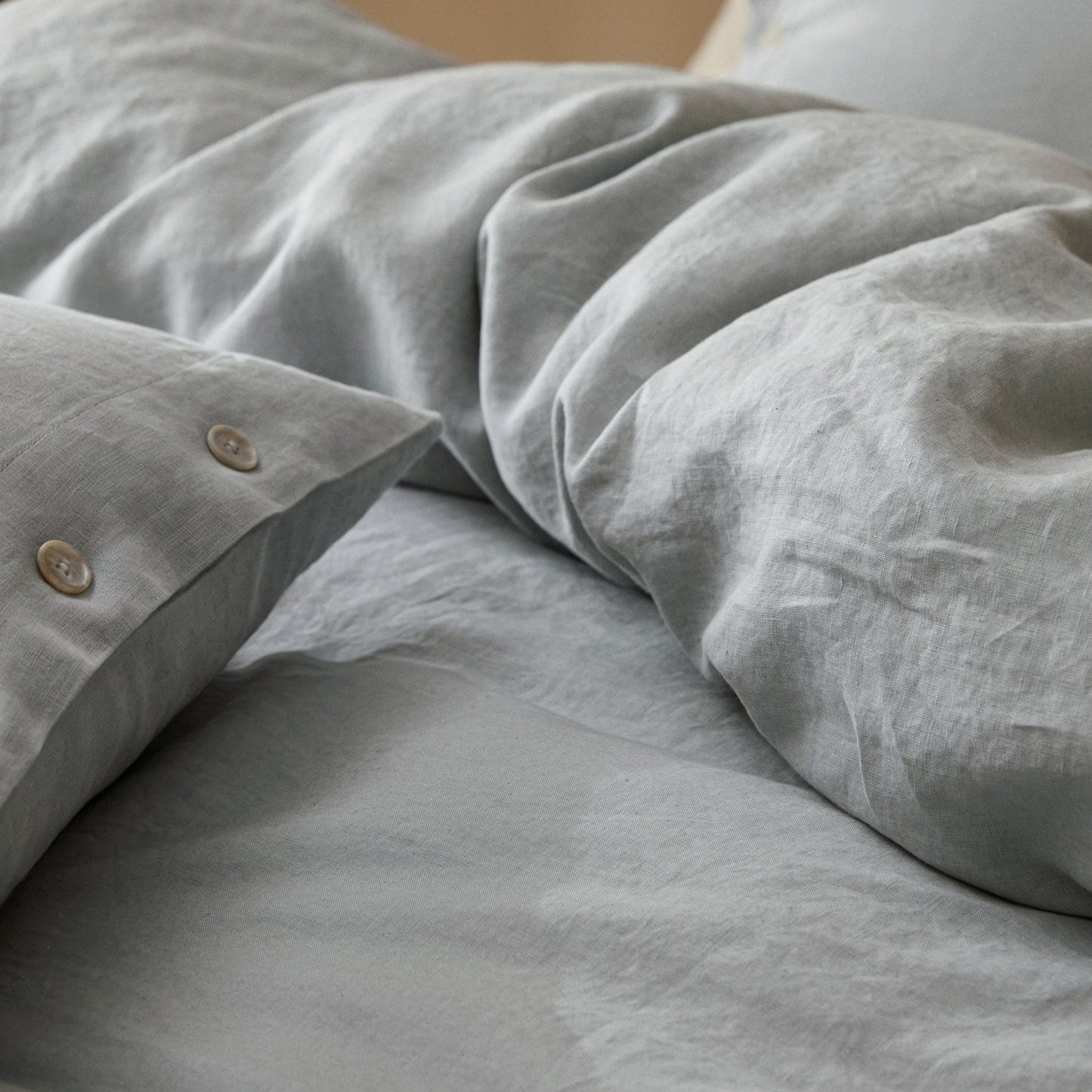 PureWovenTM Washed Linen Duvet Cover Set
