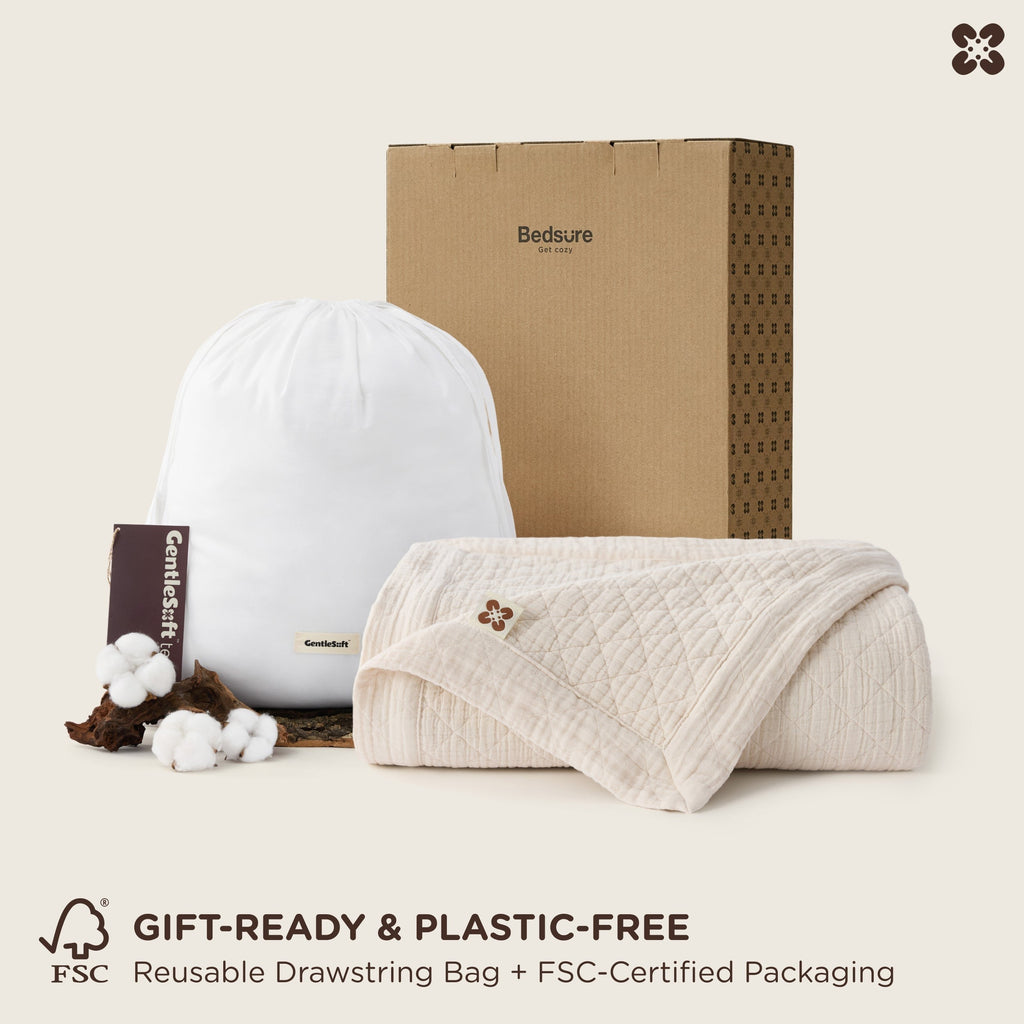 PureWovenTM 8-Layer Cotton Muslin Blanket