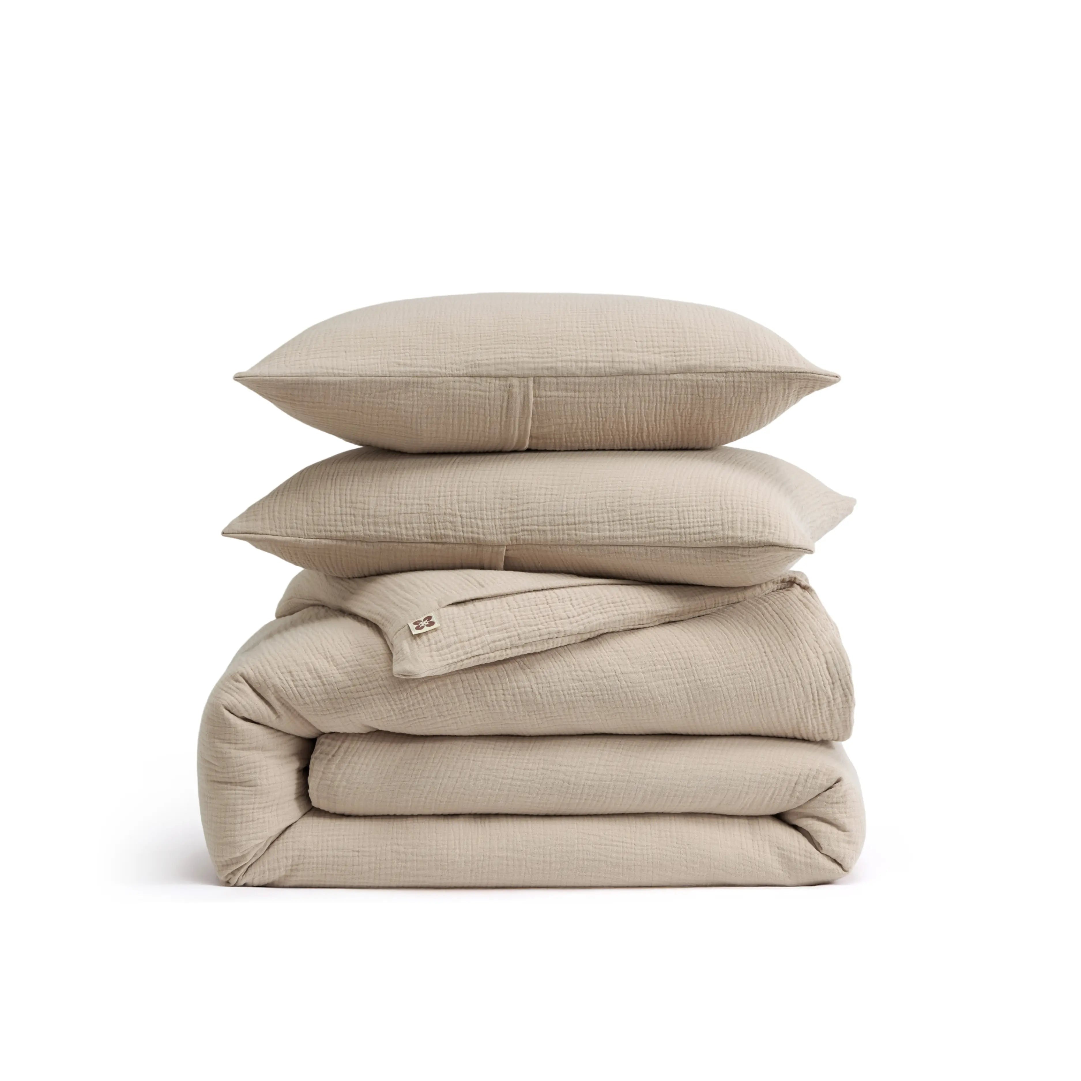 PureWovenTM Triple-Layer Cotton Gauze Duvet Cover Set