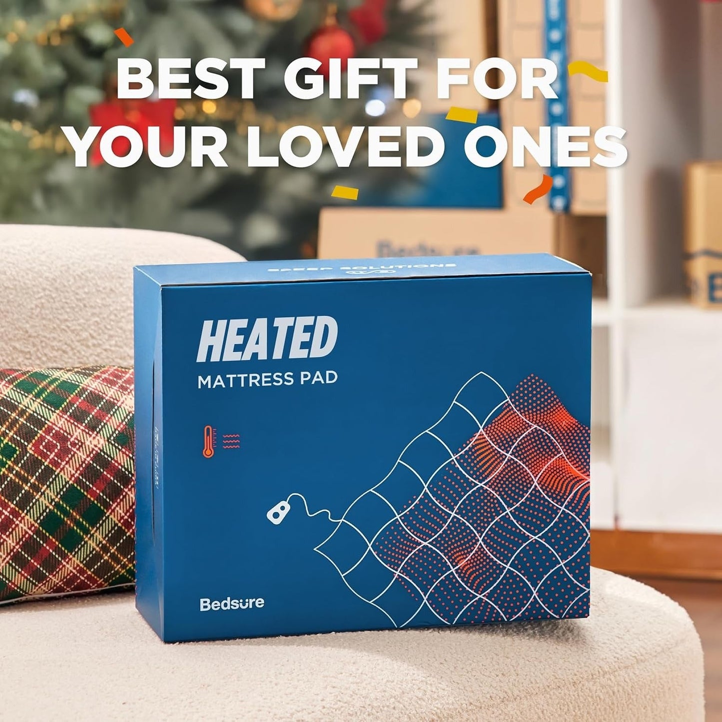 Coral Fleece Heated Mattress Pad