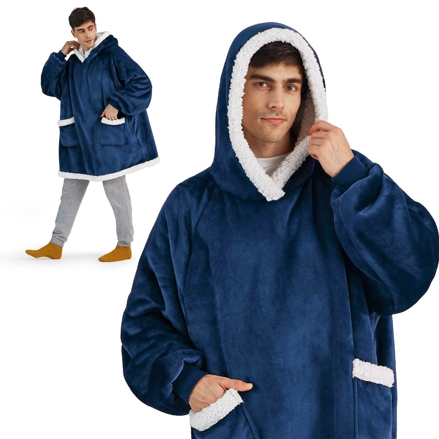 Sherpa Fleece Blanket Hoodie
