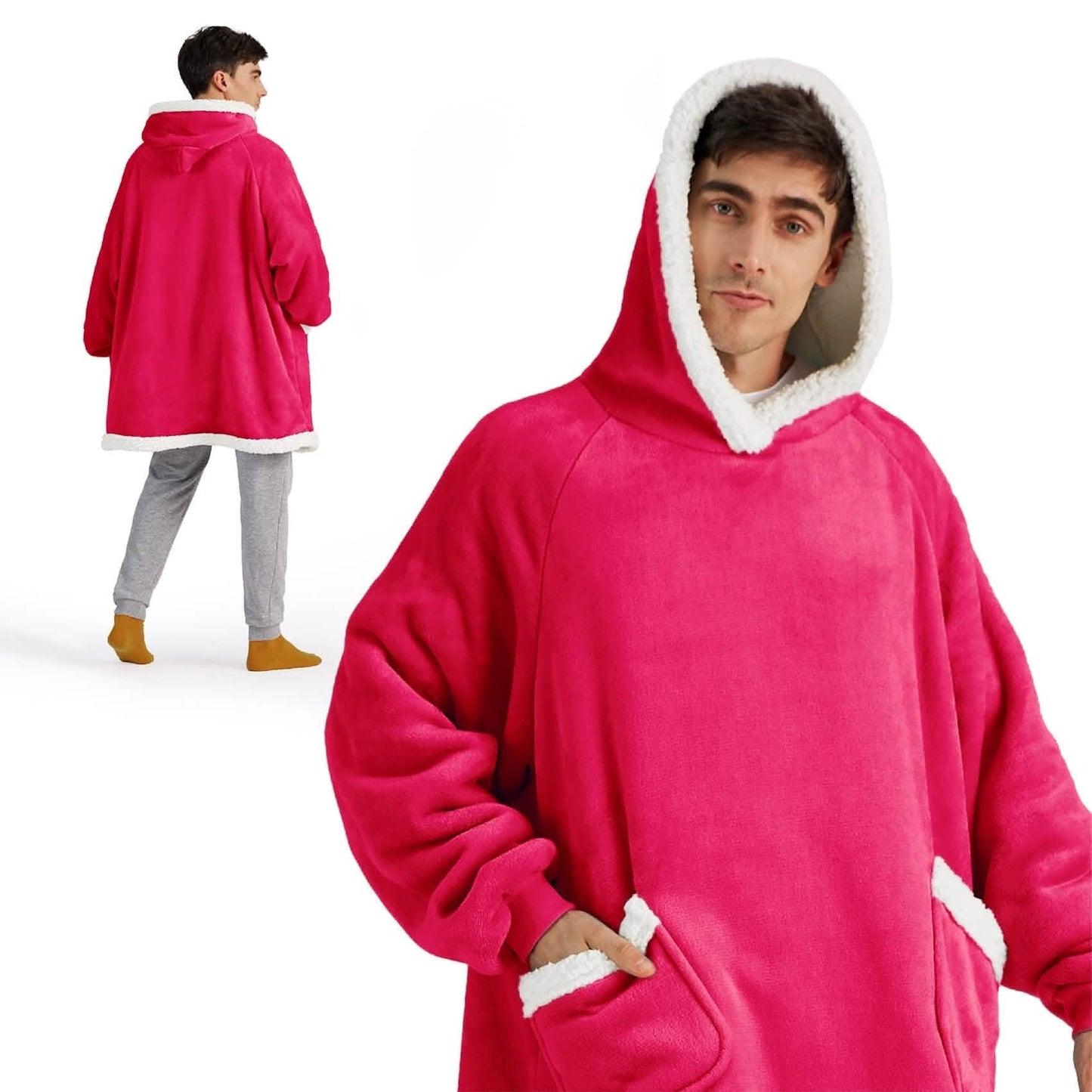 Sherpa Fleece Blanket Hoodie
