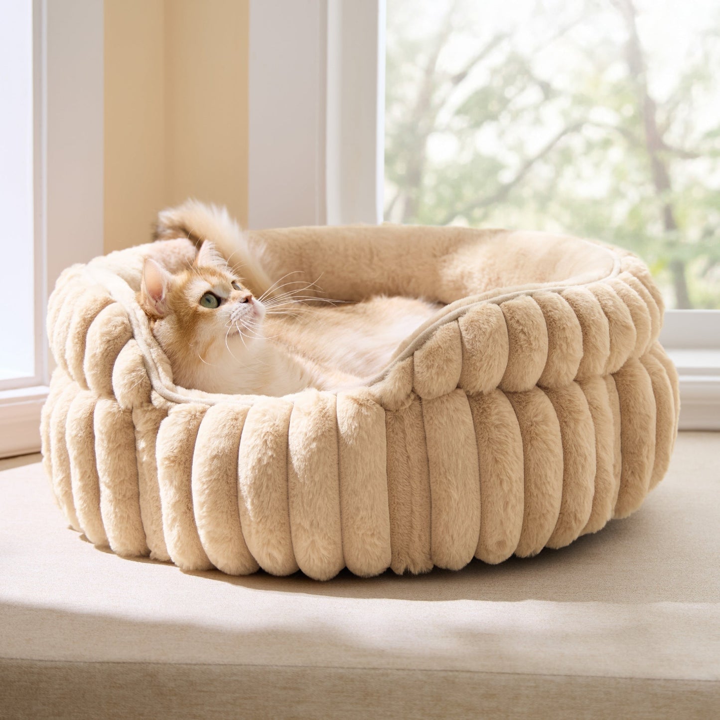 ComfyFleeceTM Dual-layer Cat Bed