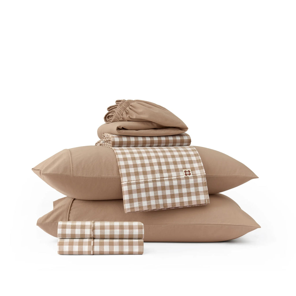 PureWovenTM 6-Piece Washed Cotton Sheet Set