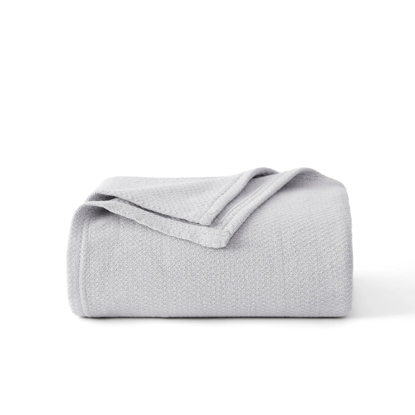 100% Cotton Herringbone Woven Blanket