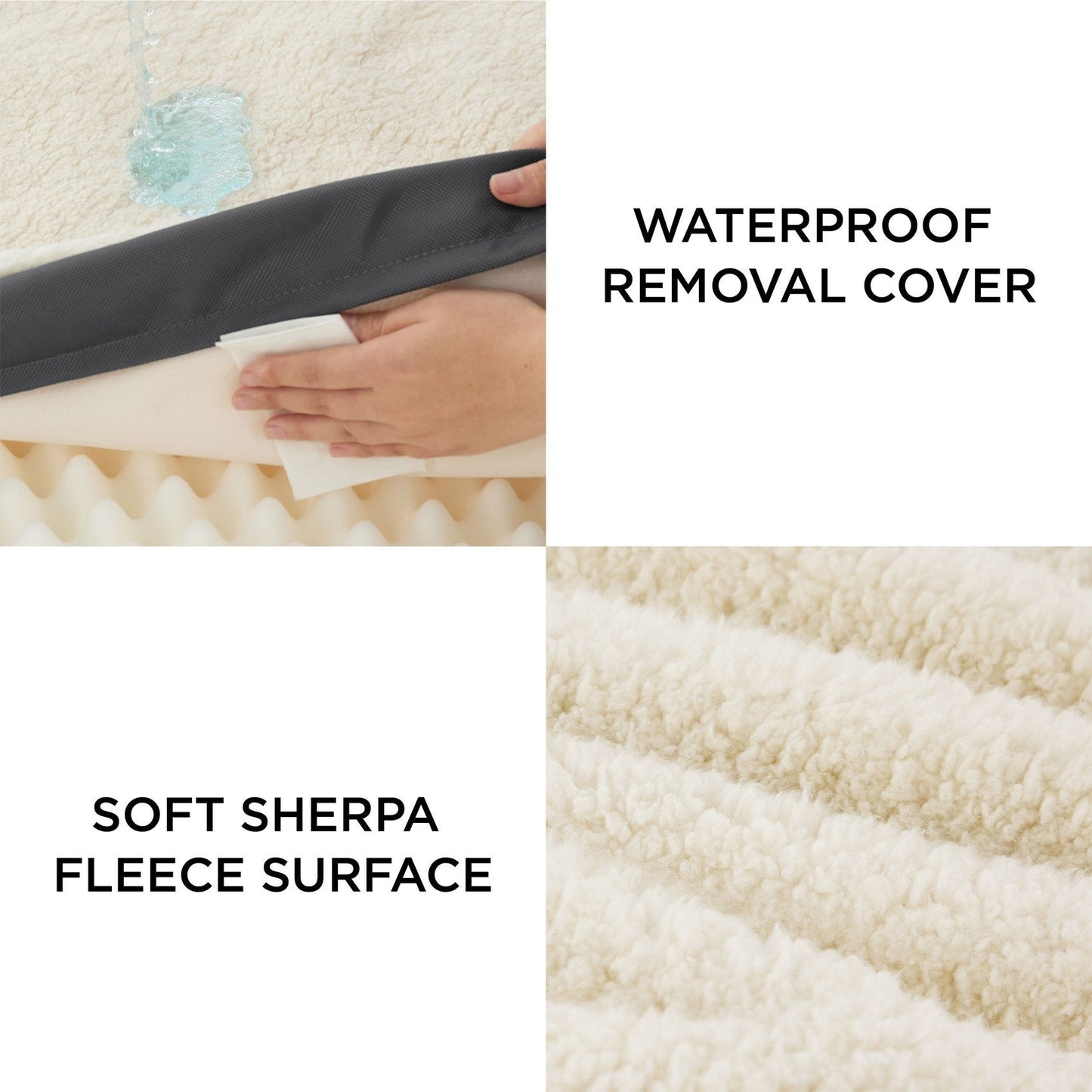 Large Orthopedic Washable Dog Bed