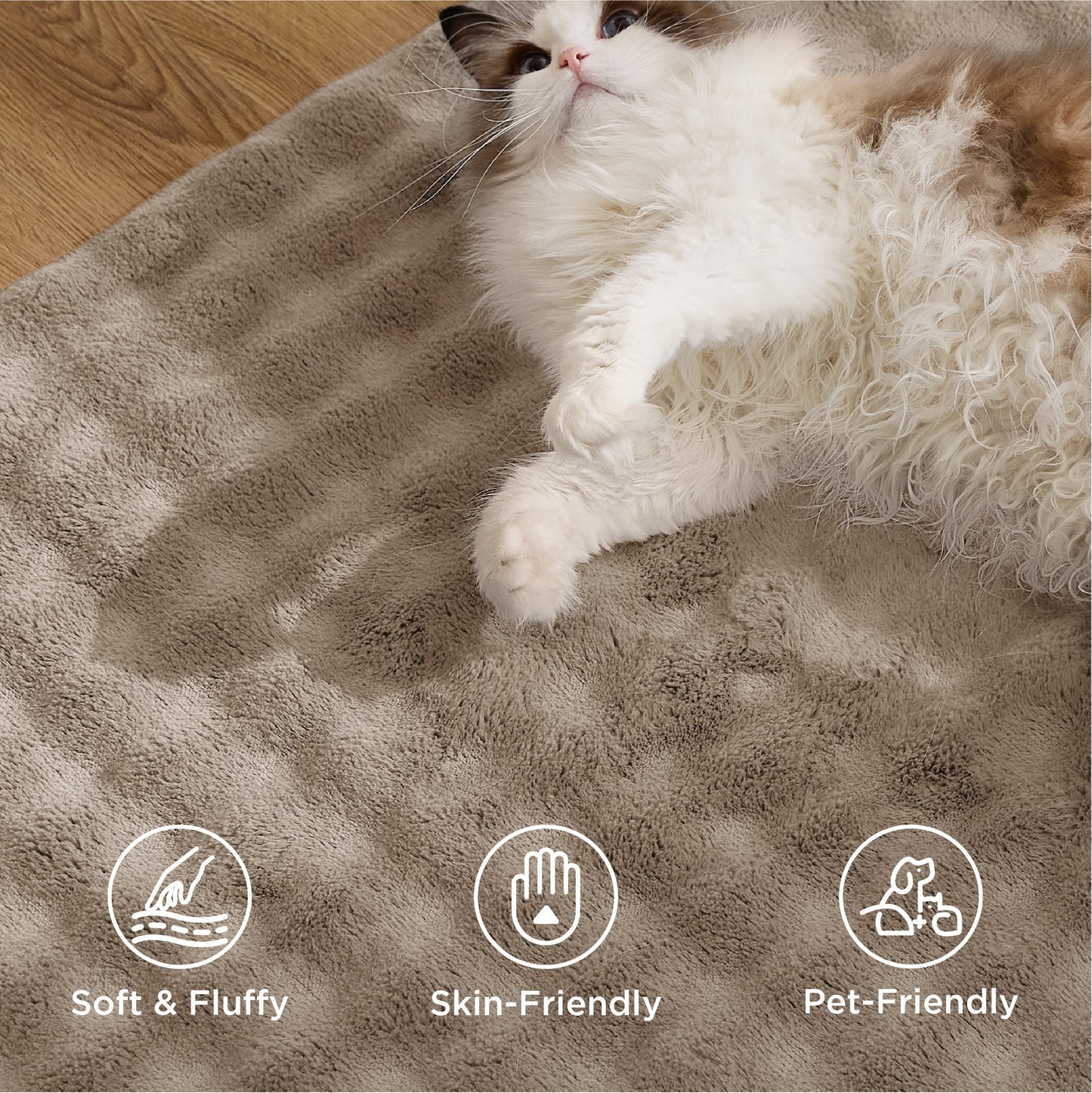 Bubble Flannel Area Rug