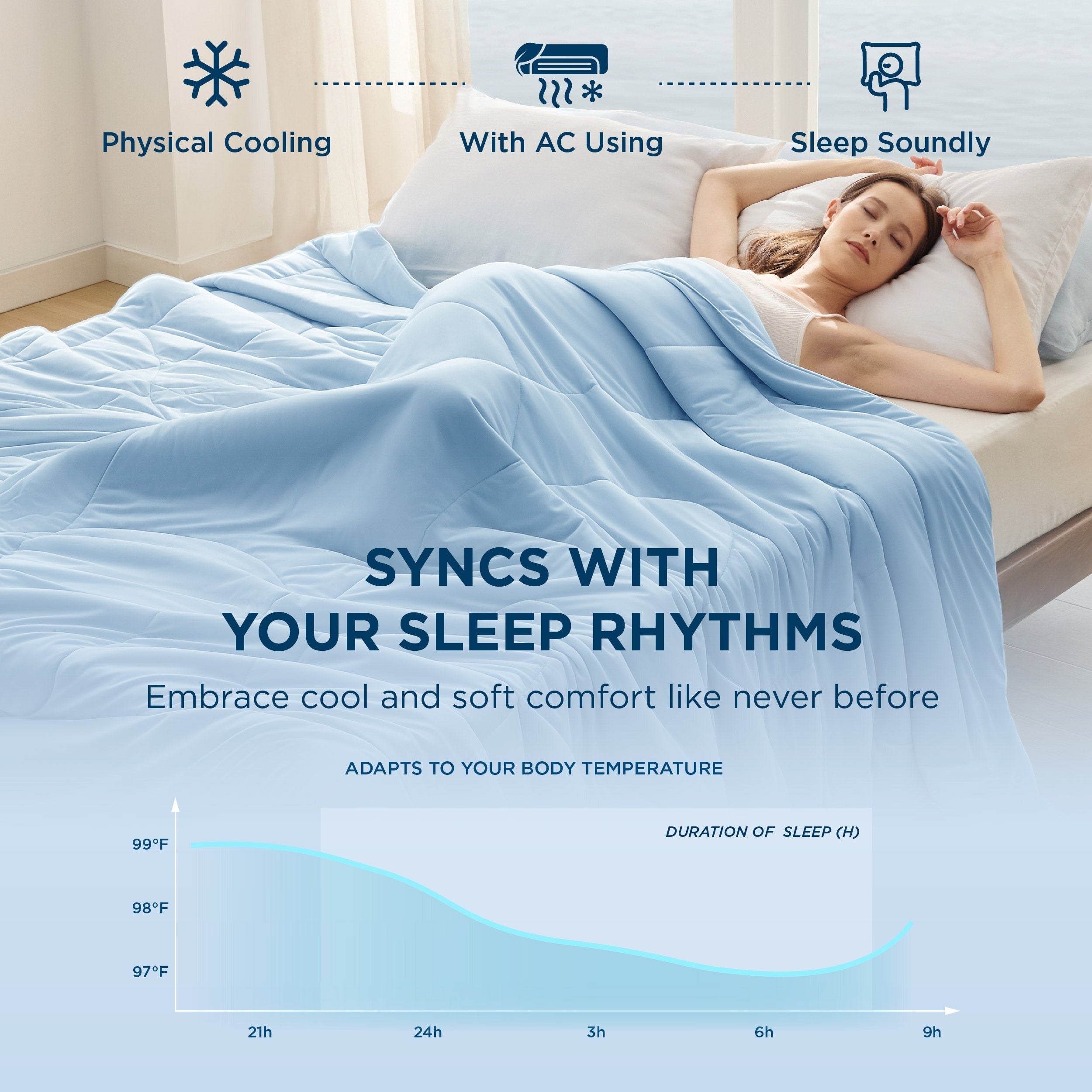 Nylon Cooling Comforter