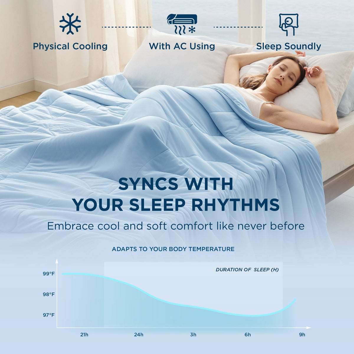 Nylon Cooling Comforter