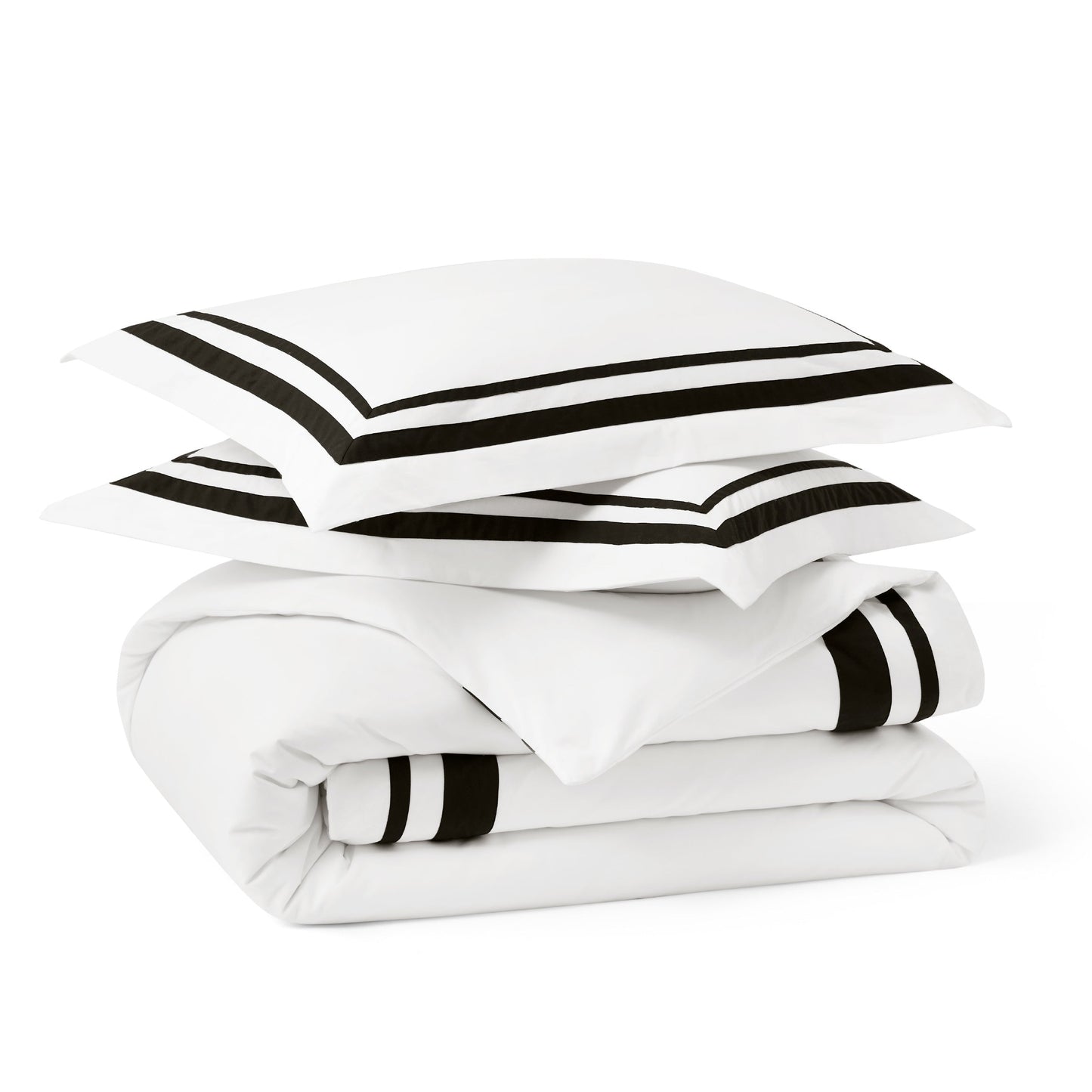 PureWovenTM Cotton Embroidered Hotel Duvet Cover Set