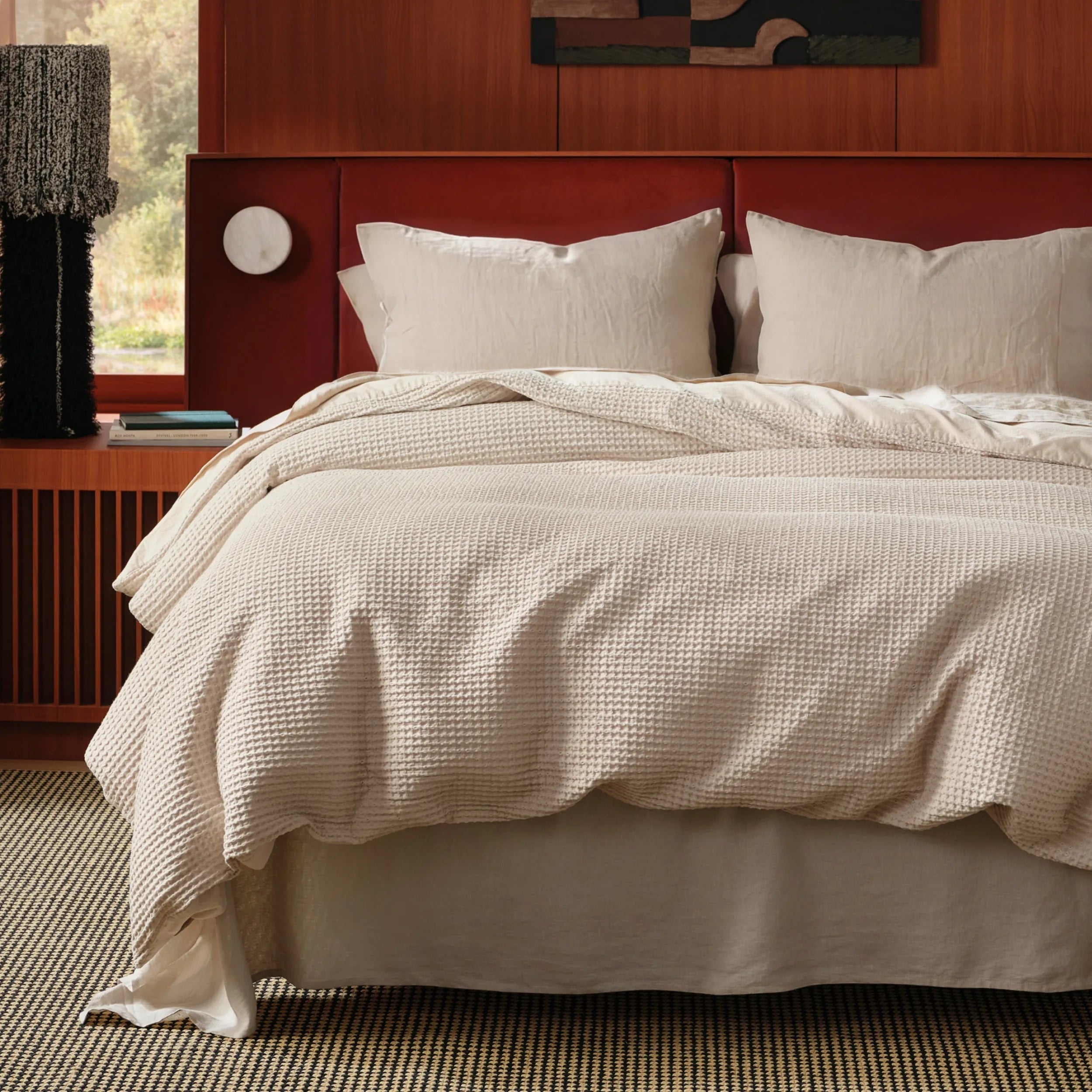 PureWovenTM Cotton Waffle Weave Duvet Cover