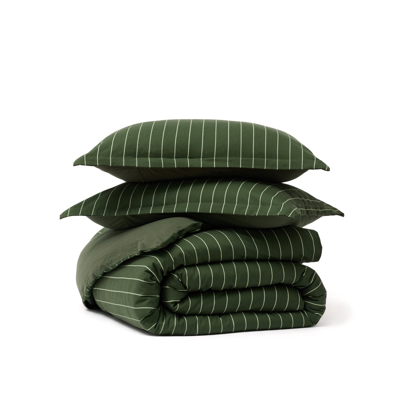 Striped Washed Cotton Duvet Cover Set