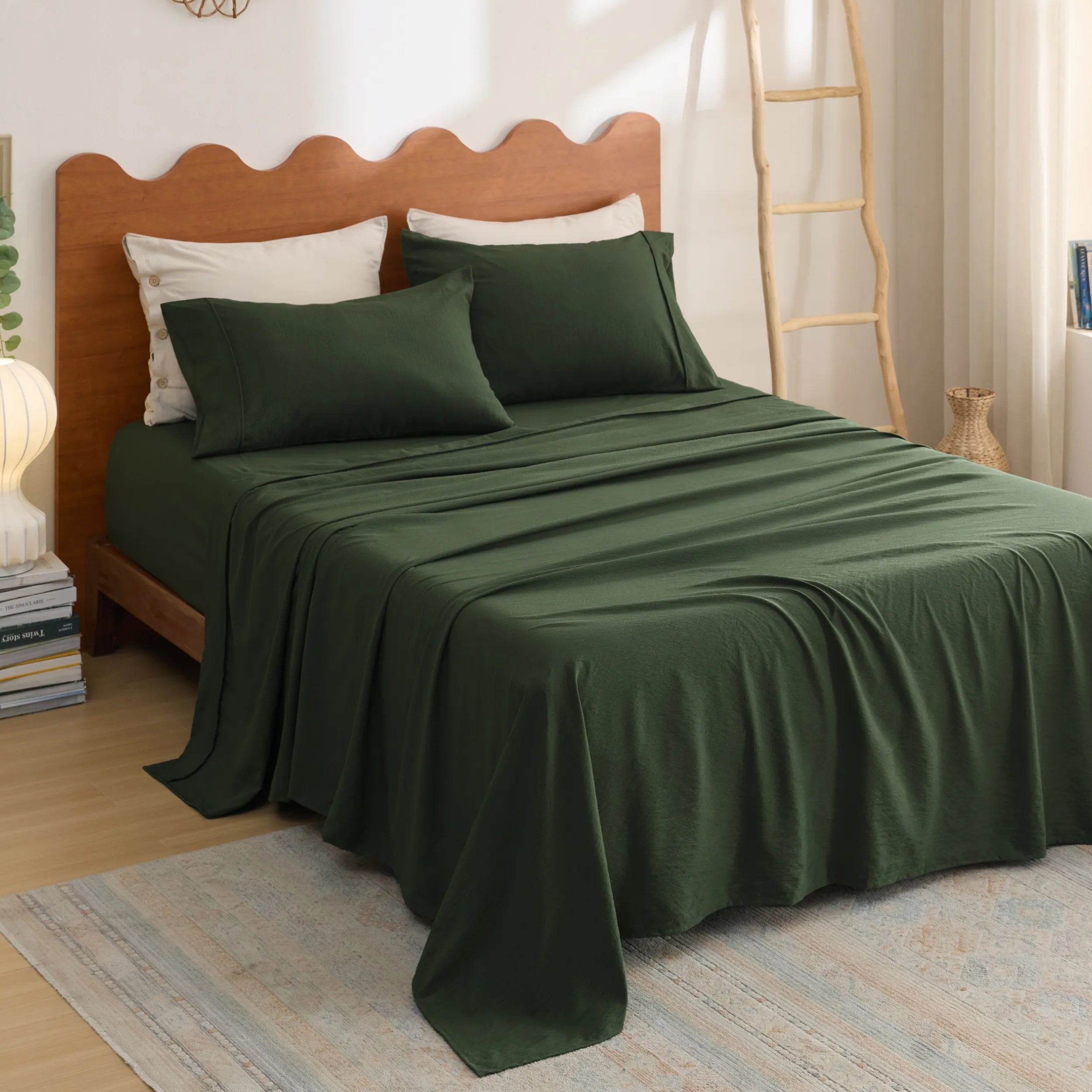 Cotton-Like Striped Sheet Sets
