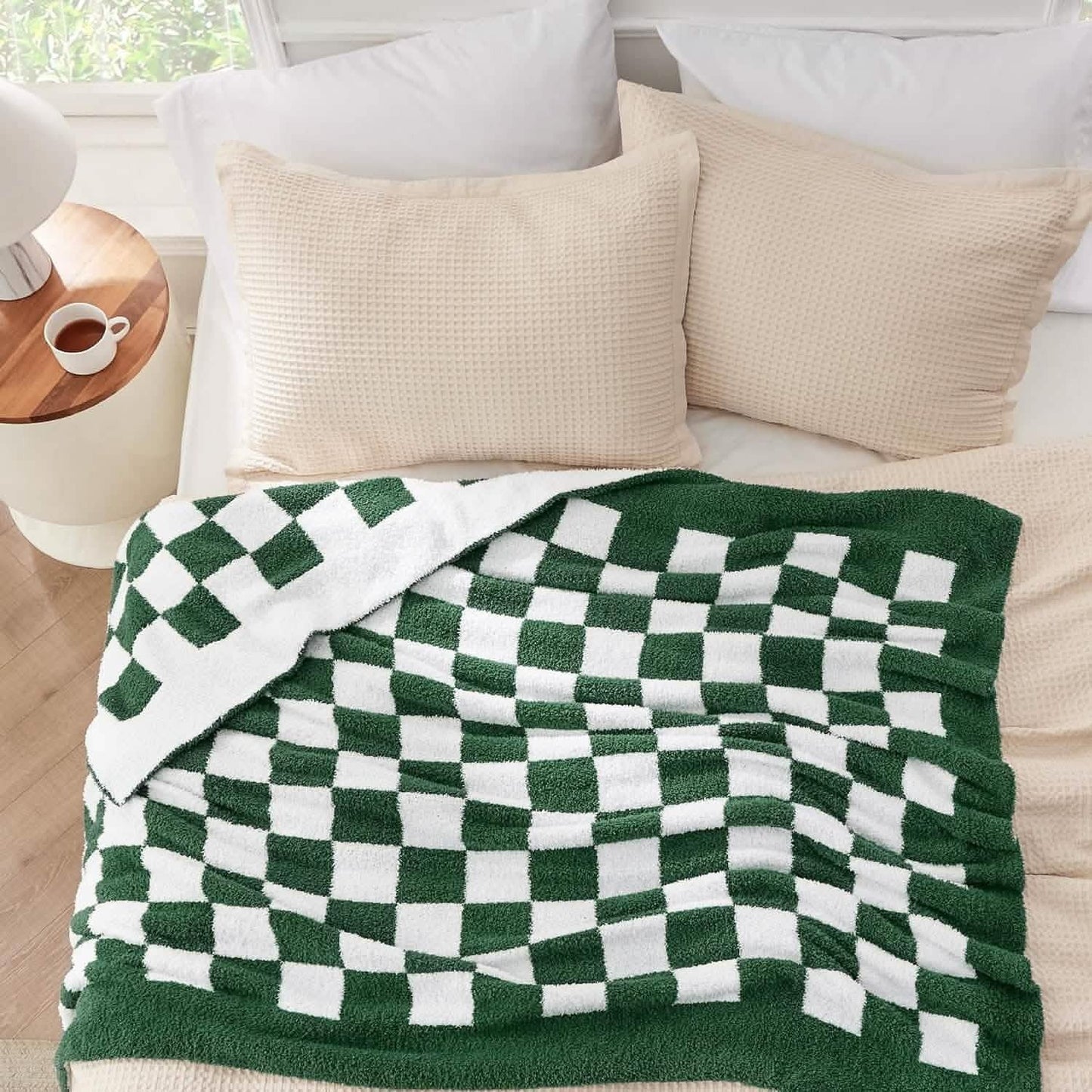 Super Soft Reversible Checkerboard Blanket