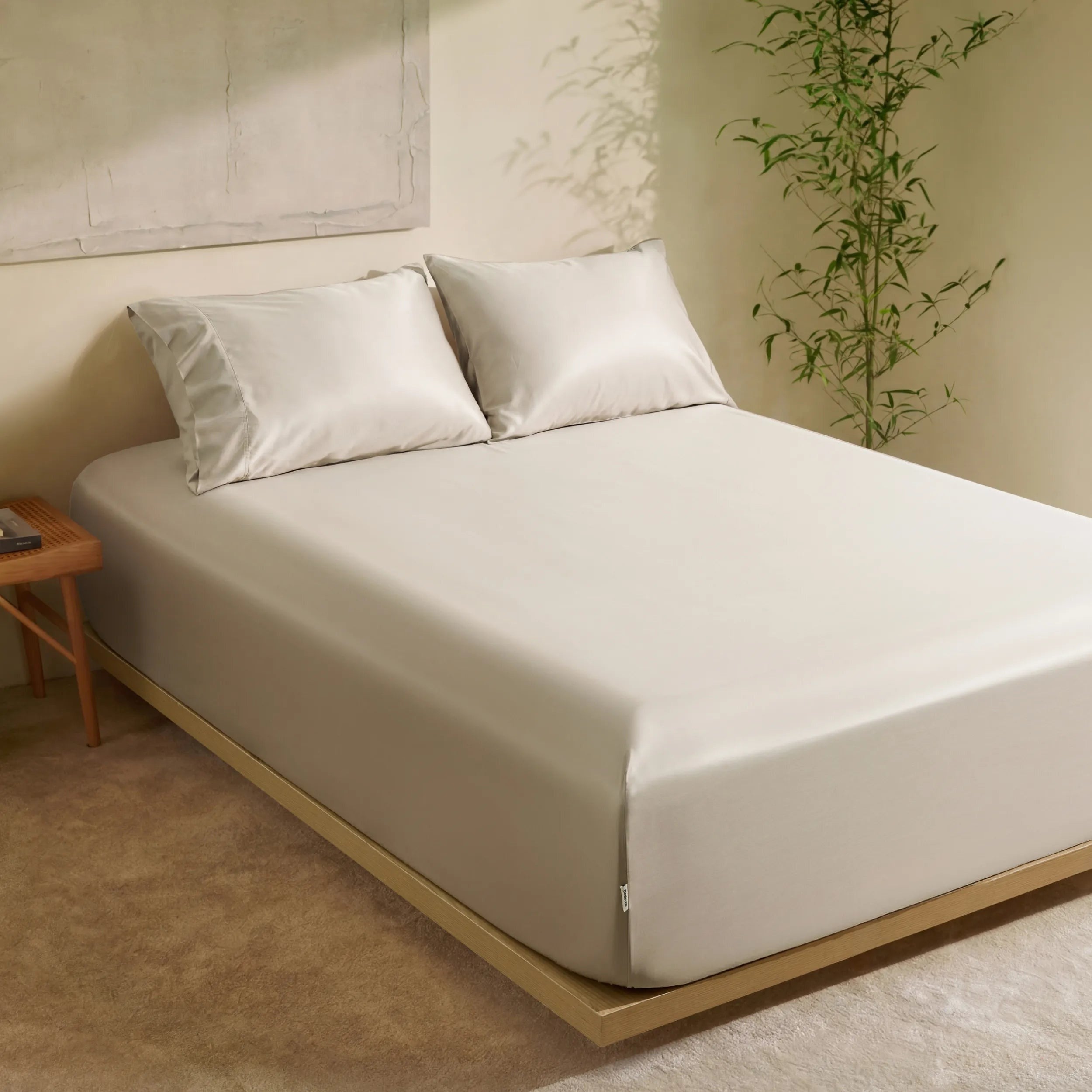 PureWovenTM Organically Grown Bamboo Viscose Fitted Sheet Set