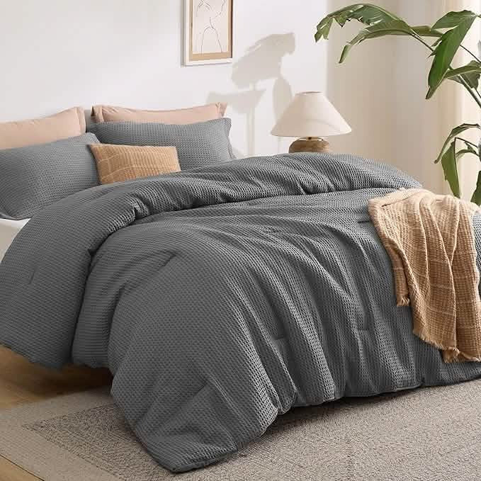 Classic Waffle Weave Comforter Set