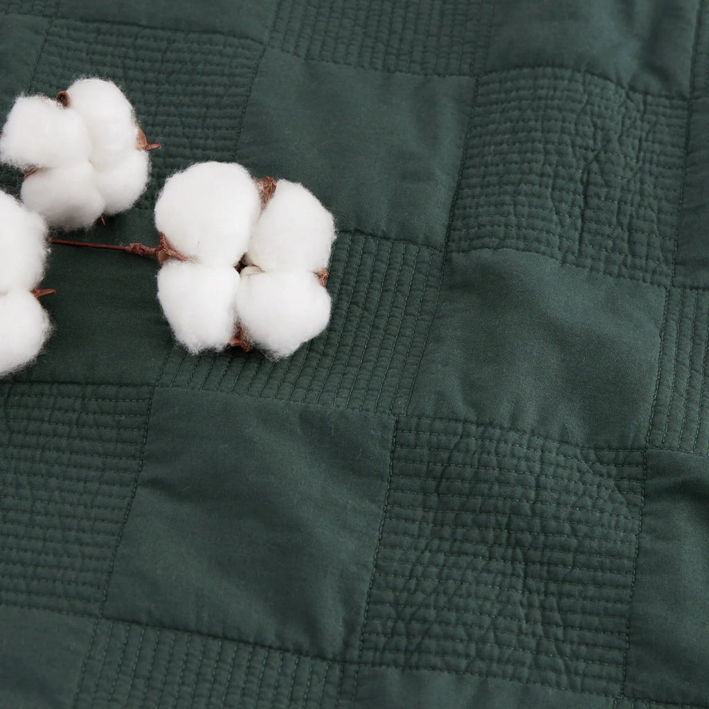 Cotton Checkered Quilted Set