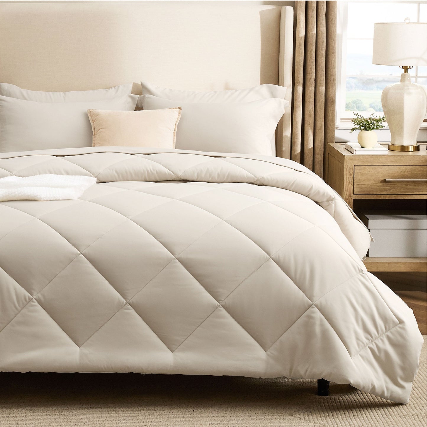 Diamond Quilted Bed-in-a-bag