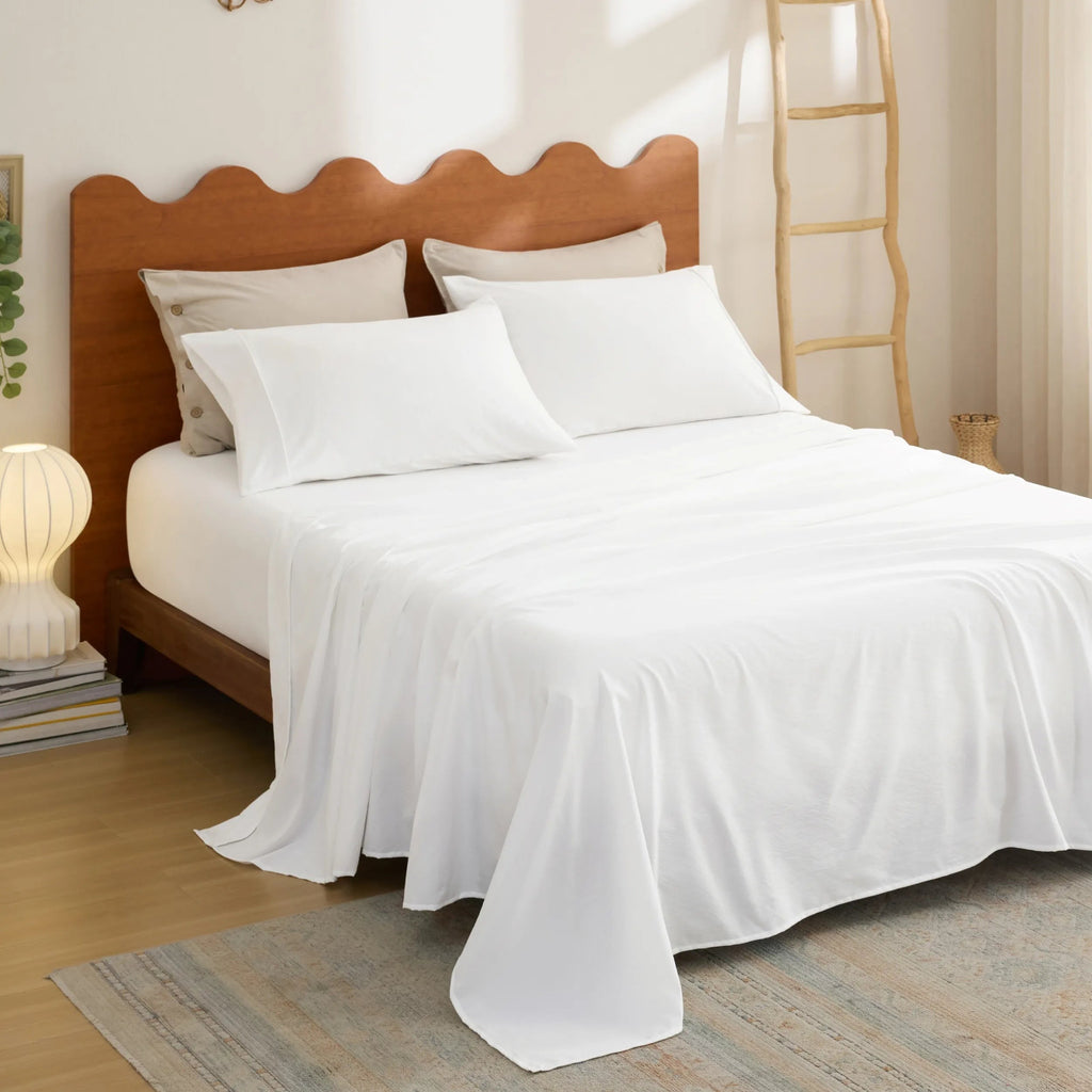 Cotton-Like Striped Sheet Sets