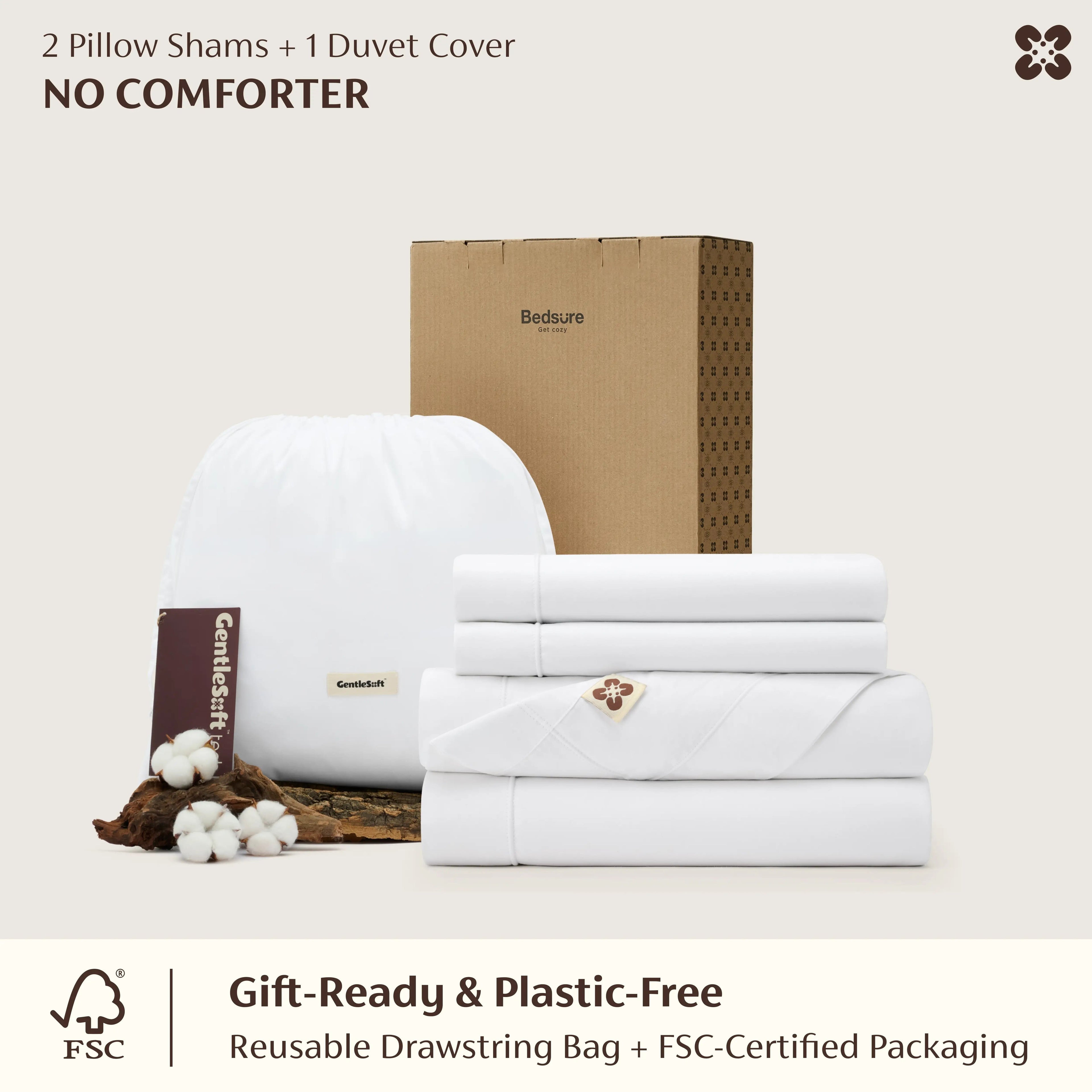 PureWovenTM Giza Egyptian Cotton Duvet Cover Set