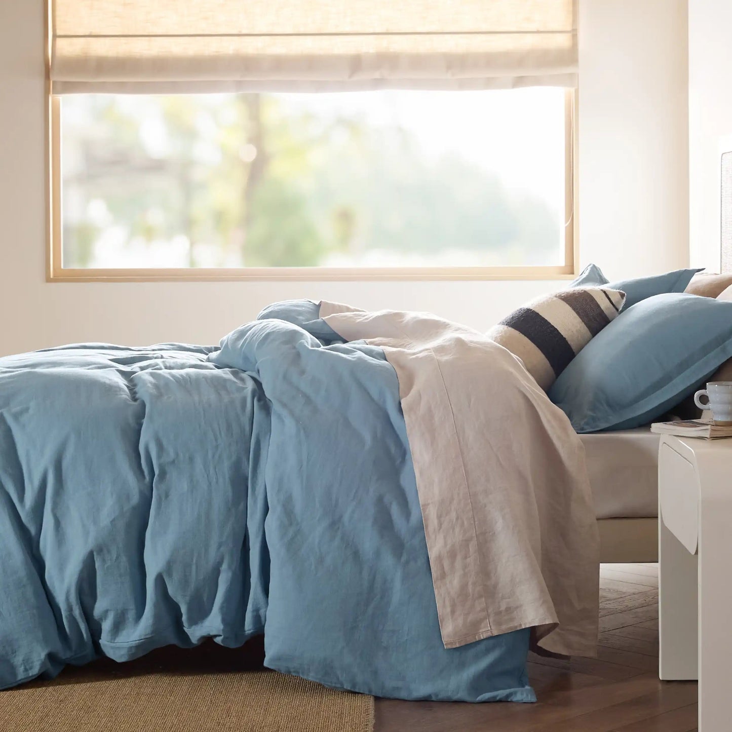 PureWovenTM 100% Muslin Duvet Cover Set