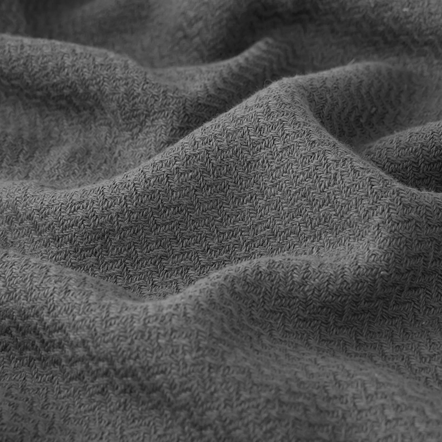 100% Cotton Herringbone Woven Blanket